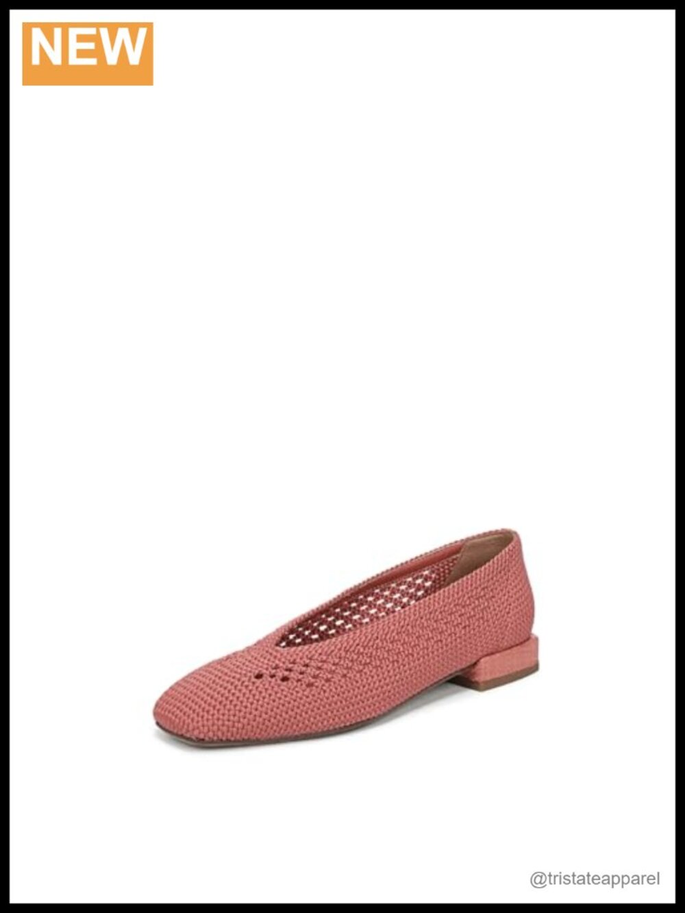 Sam Edelman Kasey Knit Ballet Flats Slip-On Square Toe